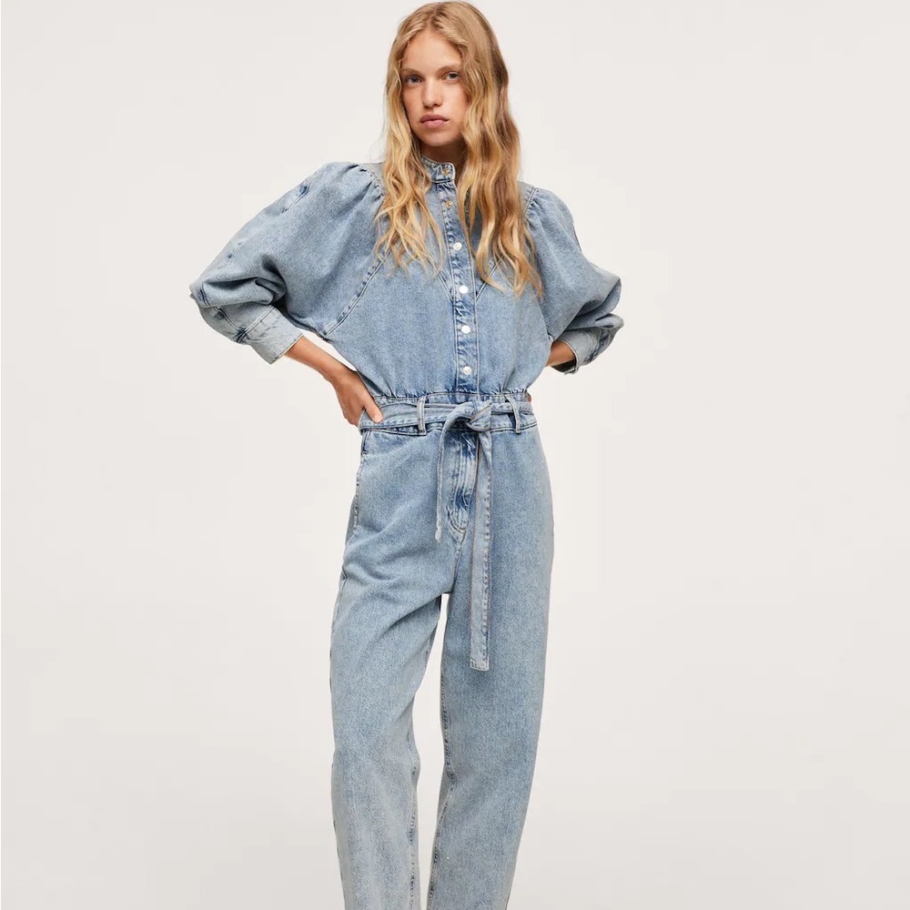 Mango Denim Jumpsuit